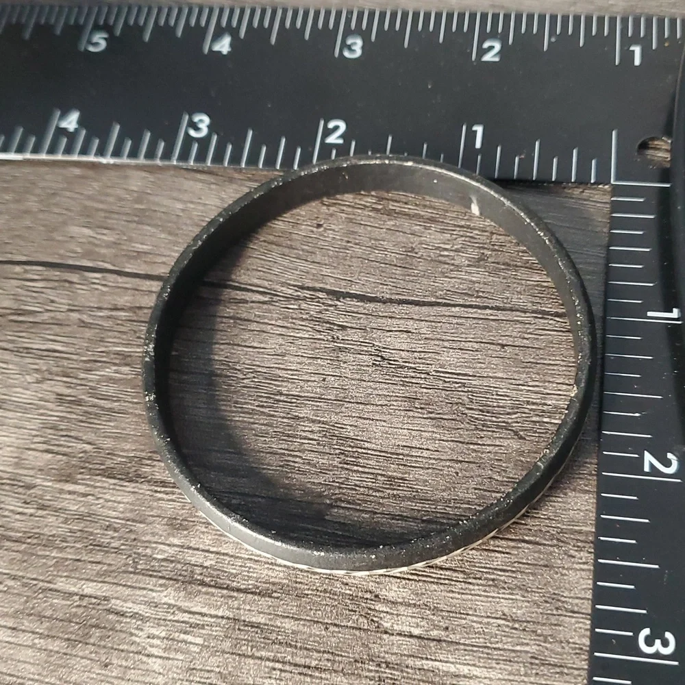 Black Lightning Tracks Bangle Bracelet B3325